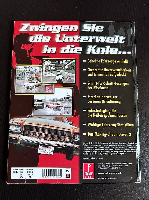 Livres: DRIVER 2 Lösungsbuch – Neuf avec emballage d'origine à Häfelfingen par fantastico44 1