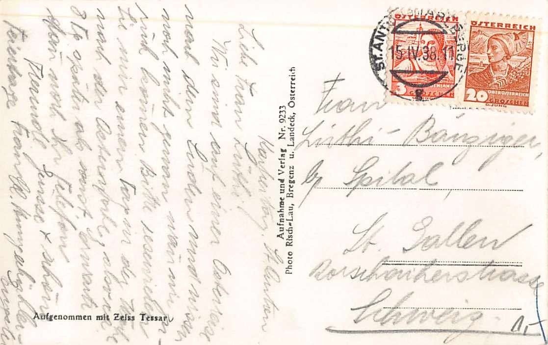 Cartoline postali: 3 besondere Ansichtskarten TIROL, u.a. ALPBACH – Usato da Lufingen venduto da TopAnsichtskarten 5