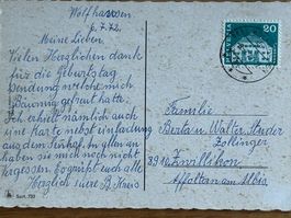 Vintage ILO Kunstpostkarte Sort.753 Blumenstillleben 1970er