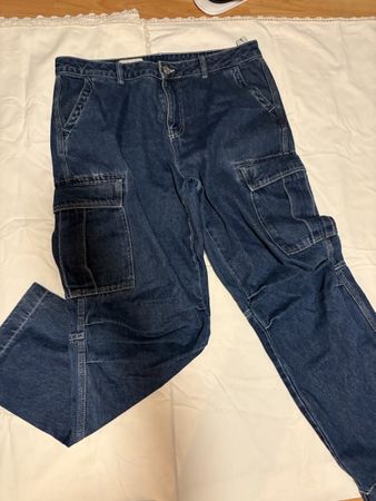 Cargo Jeans Hose dunkelblau Grösse M neuwertig