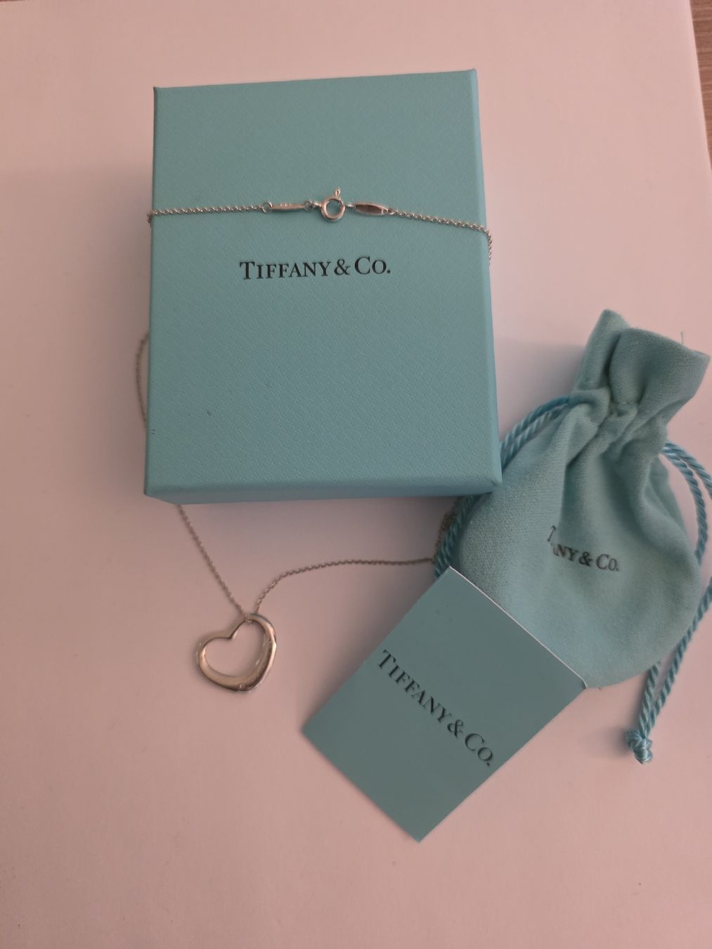Tiffany & Co. Catenine: Tiffany & Co. 925 Silber Open Heart NP 730 – Usato da Binningen venduto da lieblingsstyle 6