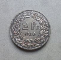 ++ 2.- Franken 1910, schöne Patina, gute Erhaltung