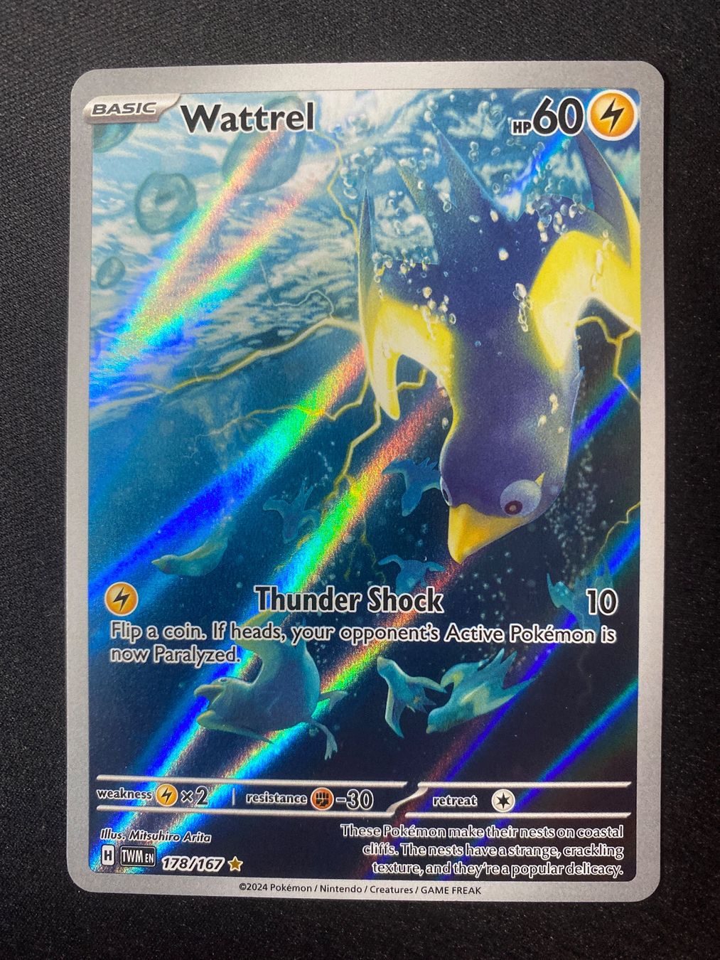 Pokémon Carte collezionabili: Wattrel 178 - Voltrel - Twilight Masquerade - EN – Nuovo (secondo la descrizione) da Hausen AG venduto da Shrade