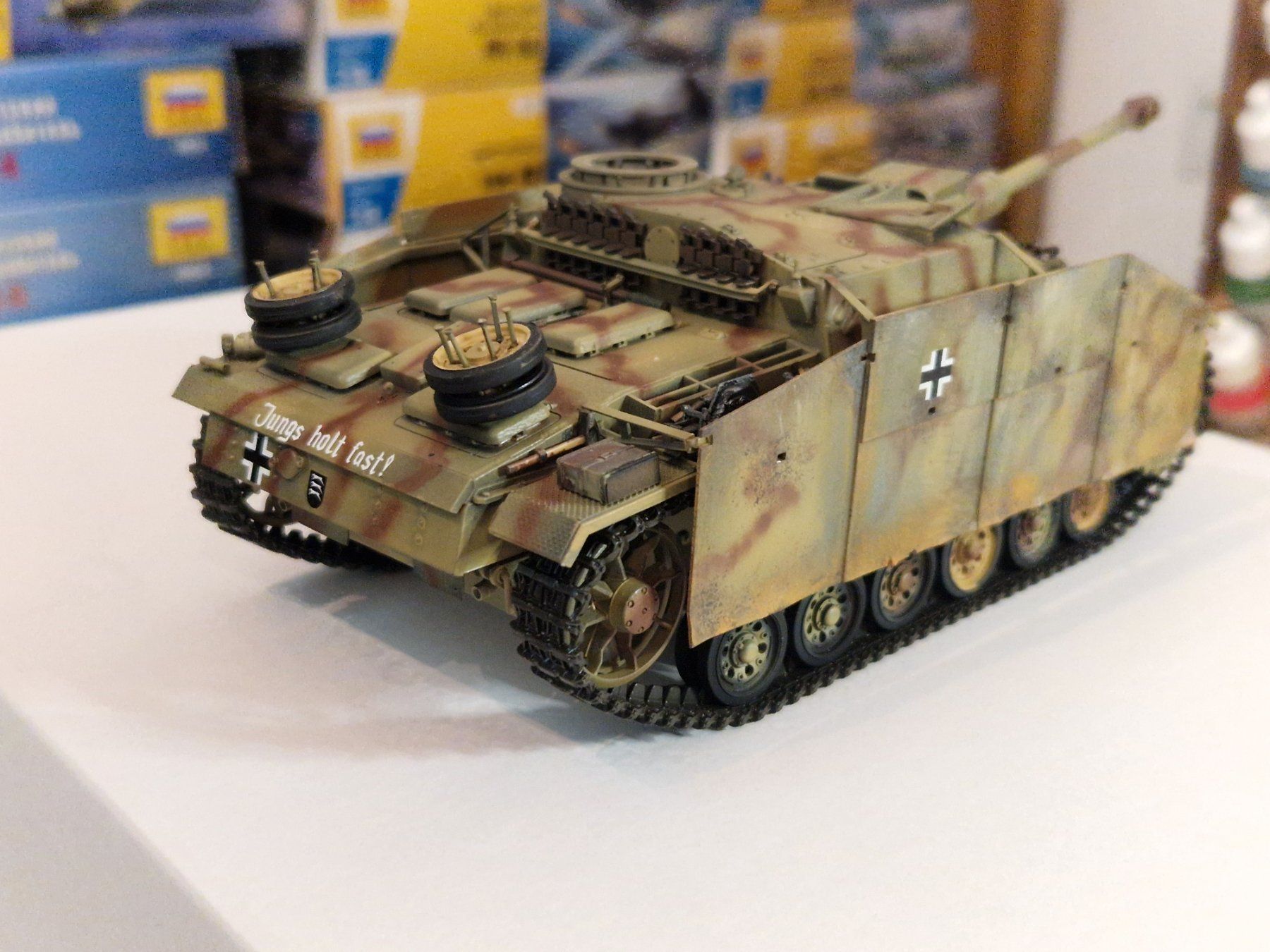 Kit di modellismo & Modellini statici: 1/35 stug III tank gebaut – Usato da Ponte Capriasca venduto da nikfolle 1