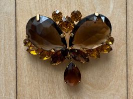 Brosche von meiner Grossmutter Bernstein farbig