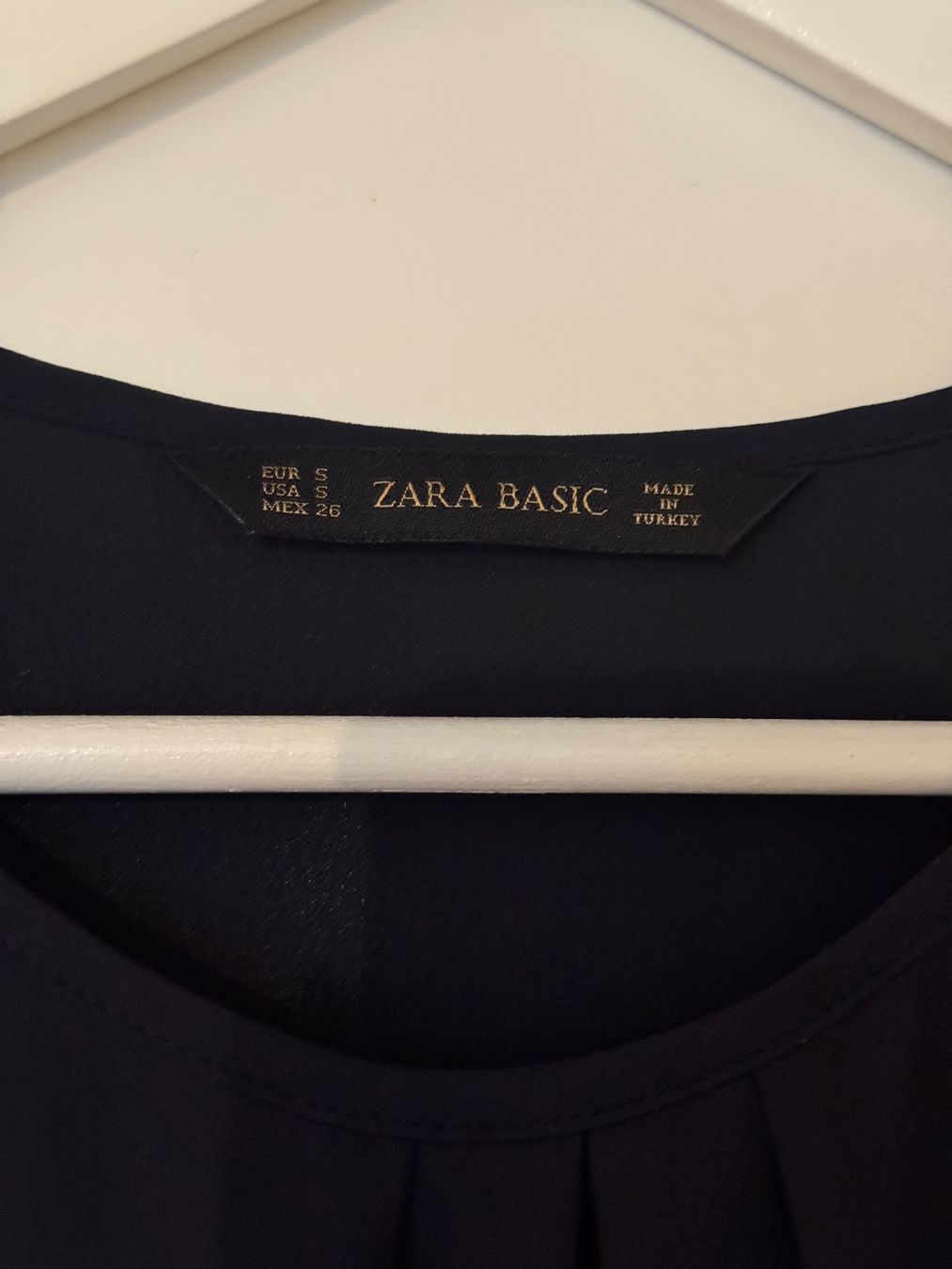Zara Camicette: Zara Basic Damen Bluse Gr. S, Dunkelblau – Usato da Steinhausen venduto da sar_ph7q 1