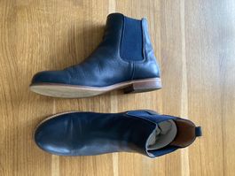 Bottines Cyrillus en cuir marine