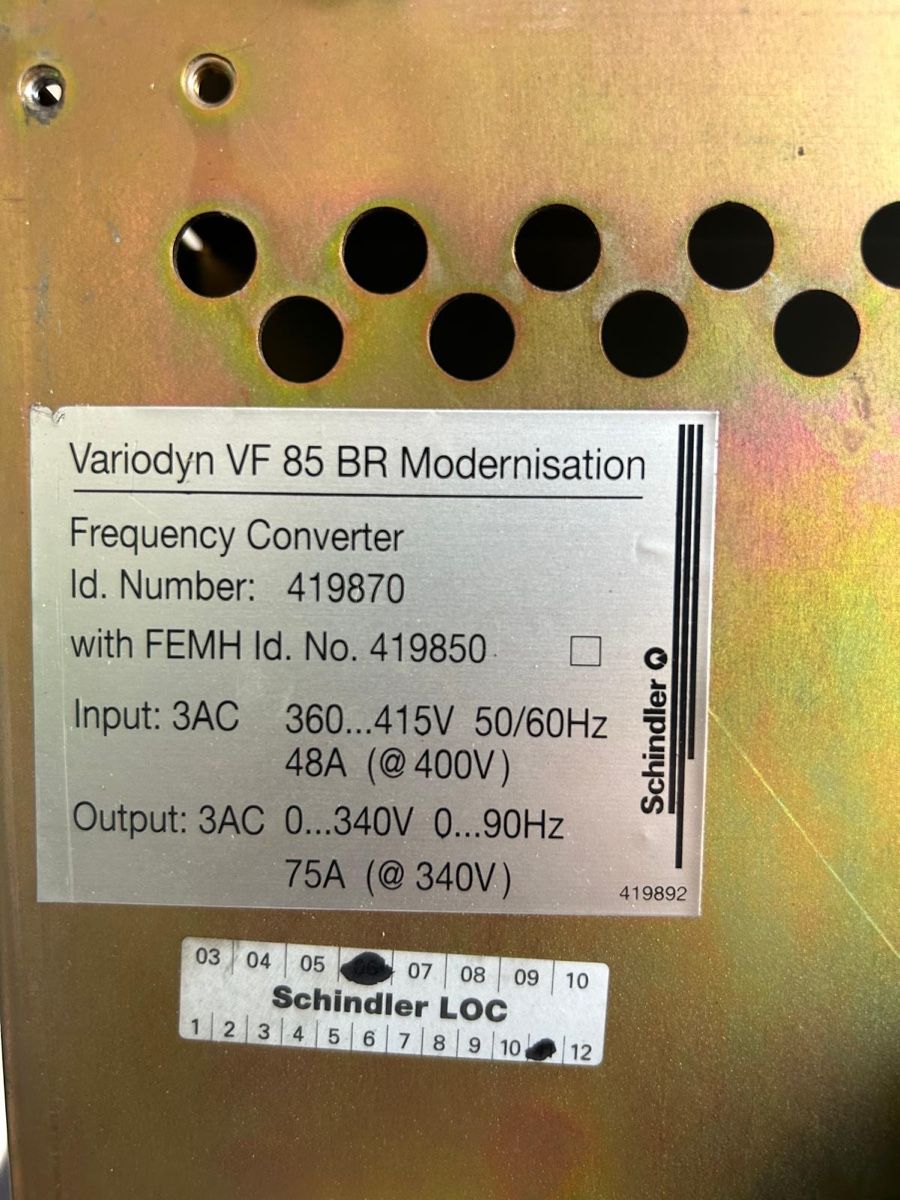 Convertitori: Frequency Converter VF 85 BR – Usato da Dachsen venduto da Jay_3 2