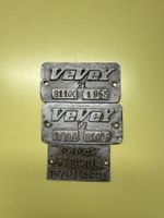 Vevey Nummernschilder, 3 Stk, Oldtimer Rarität