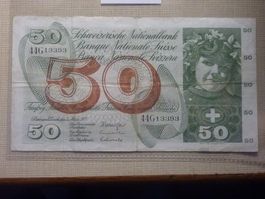 50 Fr. Note  Bern und Zürich 7. März 1973