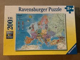 Ravensburger Puzzle XXL 200 Teile - Europa Karte, Top!