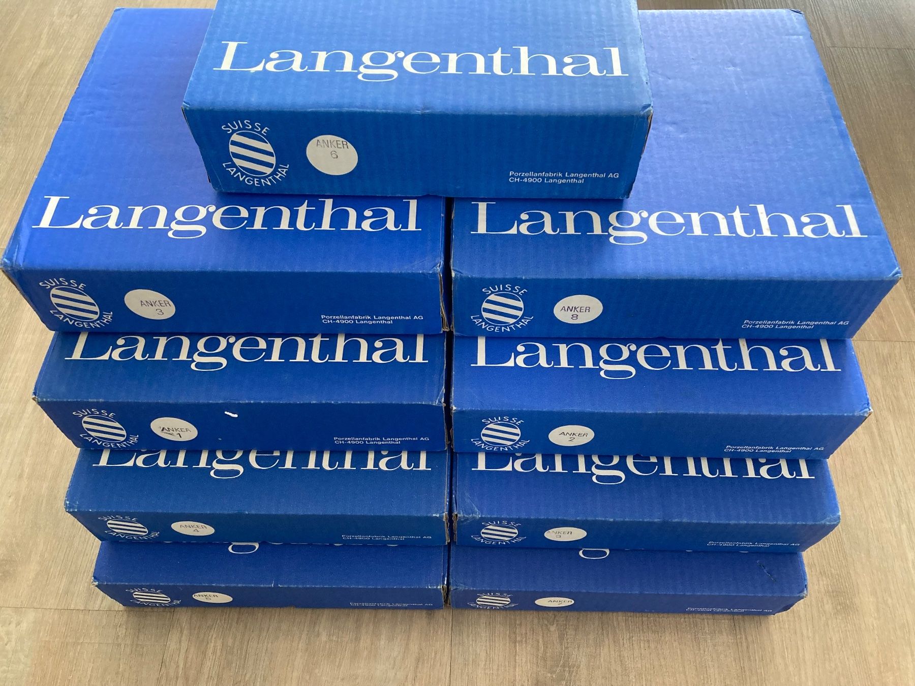 Ancore: 9 x Albert Anker Sammelteller NEU – Nuovo e nell'imballaggio originale da Full-Reuenthal venduto da Firu 3