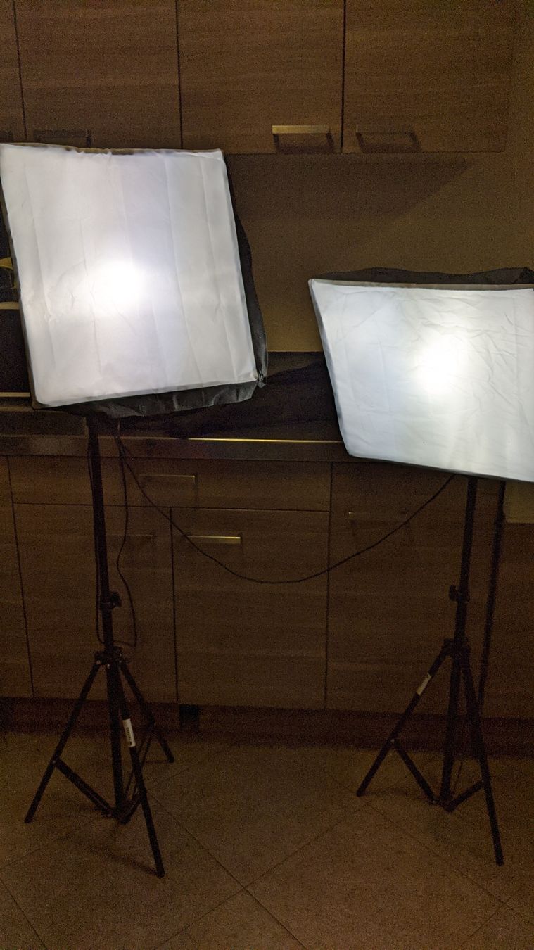 Laboratorio & Camera oscura: 2 Softboxen mit Lampen und Stativen – Usato da Rüti ZH venduto da kunstreich_8630
