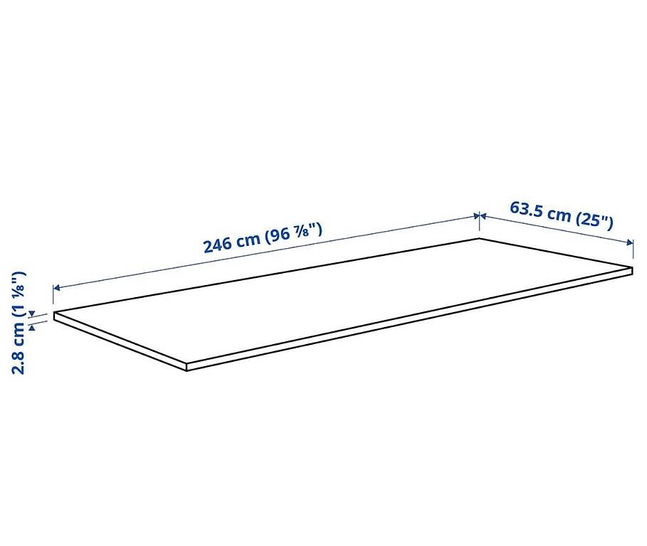 Ikea Piatti di portata: Ekbacken Arbeitsplatte (IKEA) 246x2,8cm – Usato da Dietlikon venduto da lar_2lkk 3
