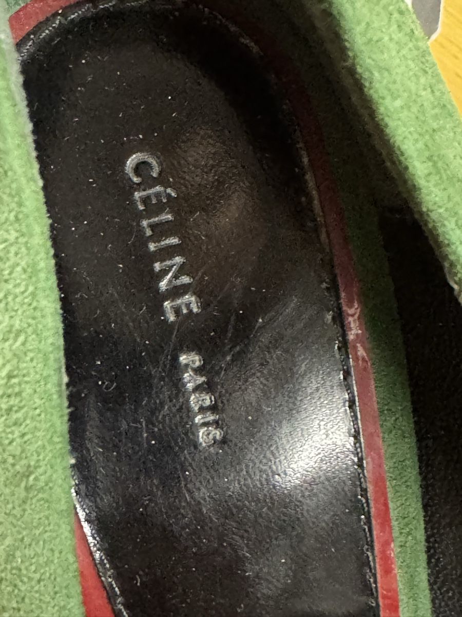 Celine Scarpe da donna: Celine green suede leather wedges, size 39 – Usato da Zürich venduto da EShopping81 6