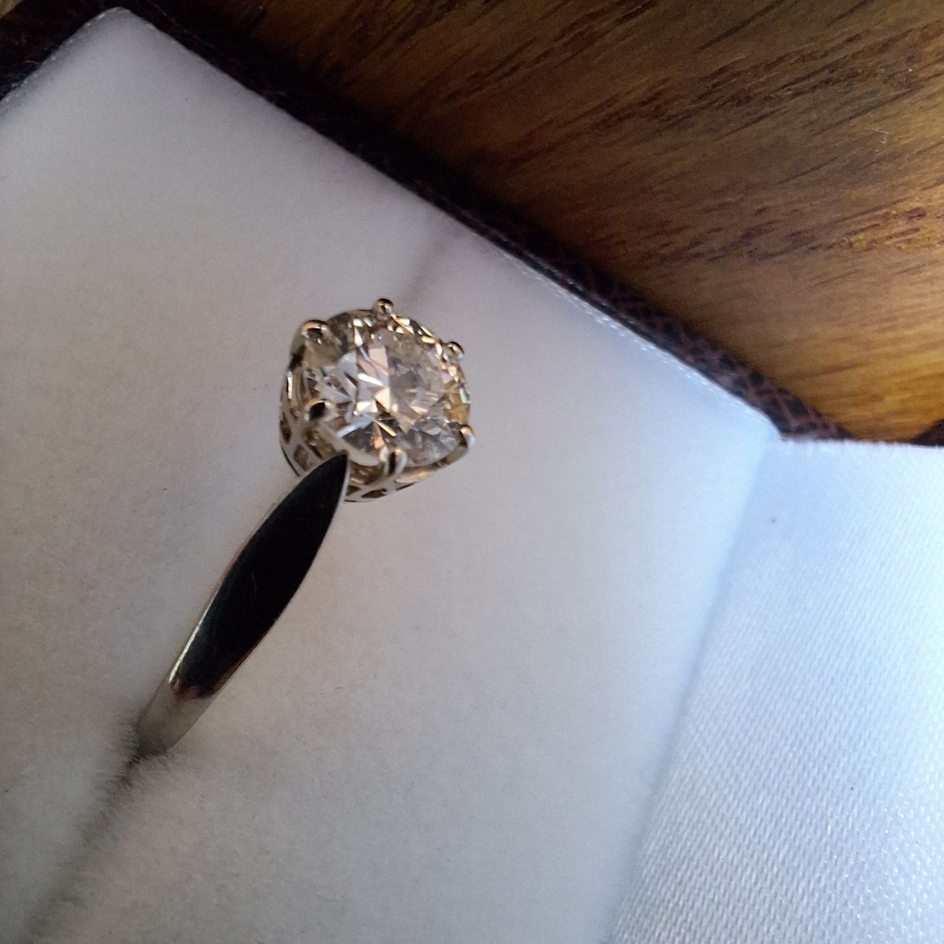 Anelli: Brillant-Ring 750 Weissgold Solitaire-Modell – Usato da Wettingen venduto da Blau8 2