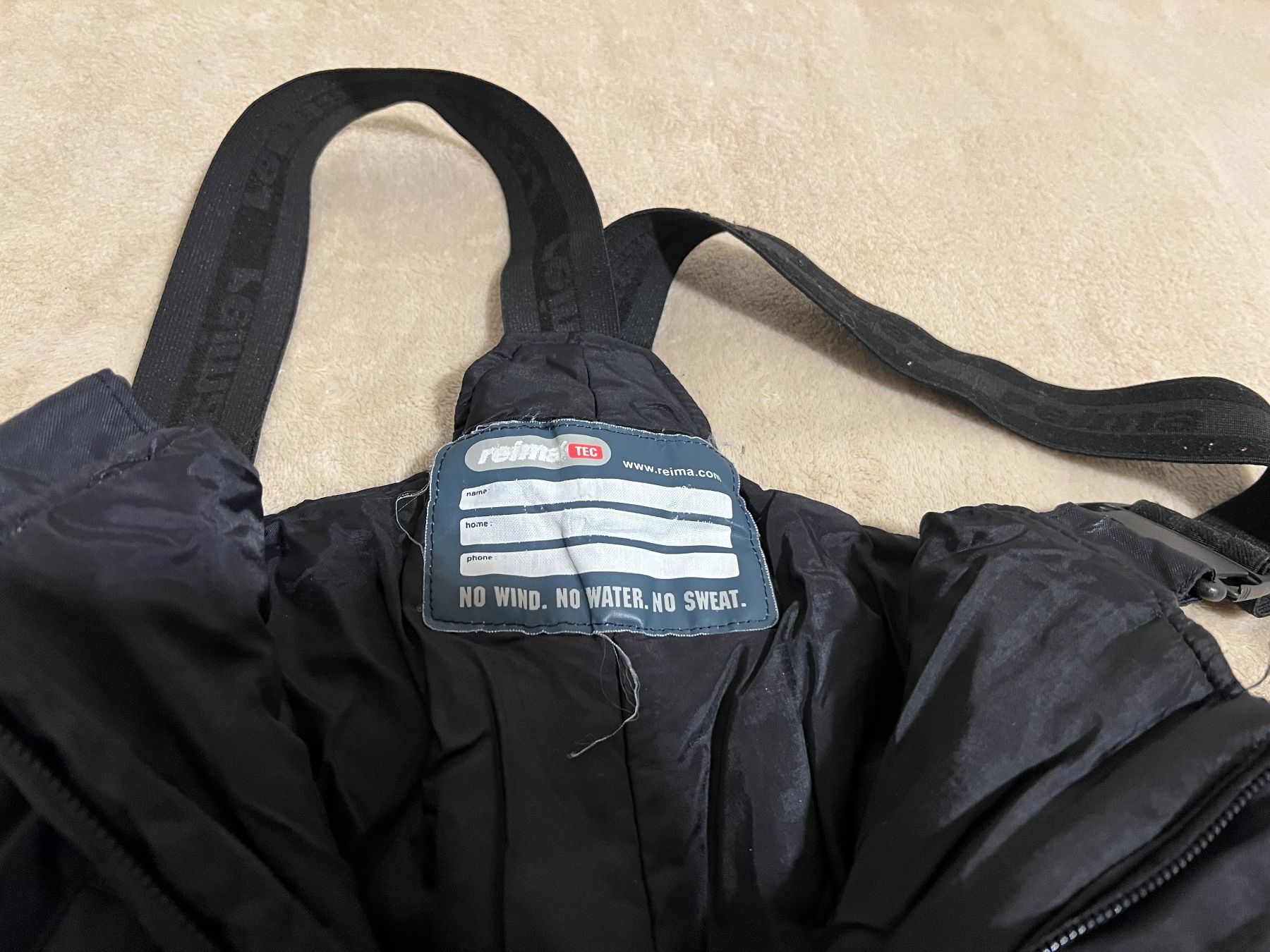Reima Pantaloni: Reima Tec Skihose Gr.92, schwarz – Usato da Siebnen venduto da Meer927 3