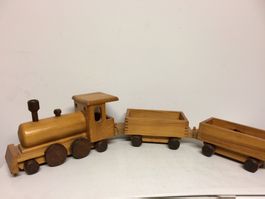 GRANDE TRENO GIOCATTOLO IN LEGNO ( 104 cm ) HOLZSPIELWAREN