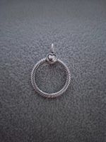 Silber Schlüsselanhänger für Charms +Garantie