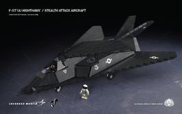Brickmania F-117® (A) Nighthawk® - Stealth Attack Aircraft