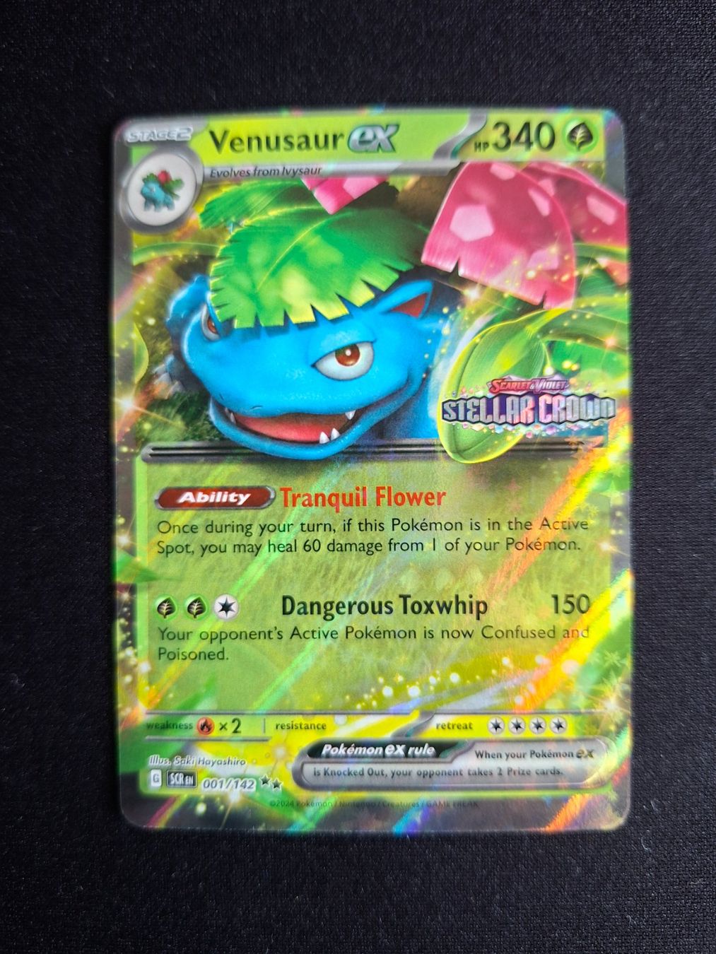 Pokémon Carte collezionabili: Pokémon Vénusaur EX 001/142 Stellar Crown – Usato da Valeyres-sous-Rances venduto da gegg