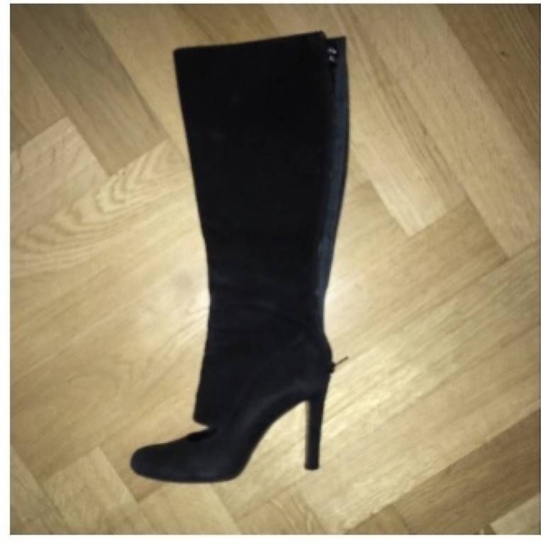 Scarpe da donna: Bottes 38, daim noir, comme neuves  – Usato da Genève venduto da eva_l6xd
