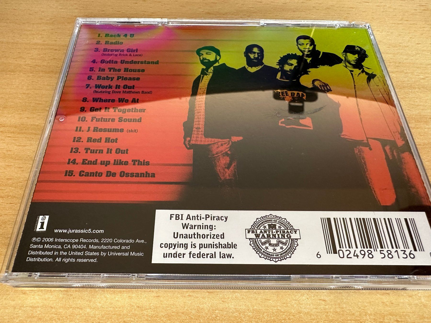 CD: Jurassic-5 – Feedback – Usato da Rikon im Tösstal venduto da Alpenmutz 1