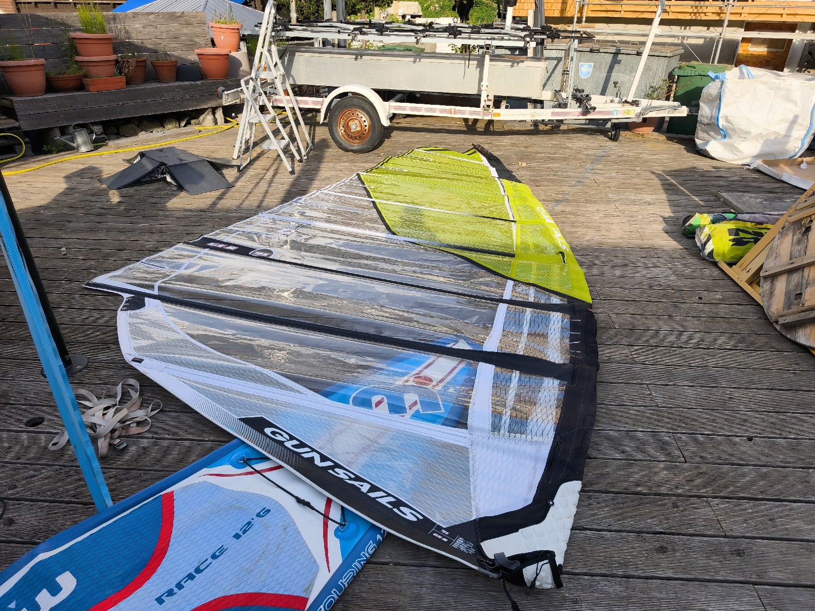 Surfen: Windsurfsegel Gunsail 9.5 Race 4 Camber – Gebraucht aus Göschenen von kai_9ppg 7