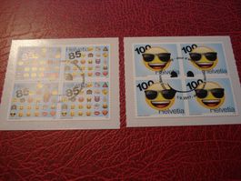 Satz Smiley, 2017, FDC + Lose 4erblock ET-o