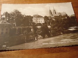 Basel, Deutschrittergarten mit Rheinpfalz, 1925, o Basel