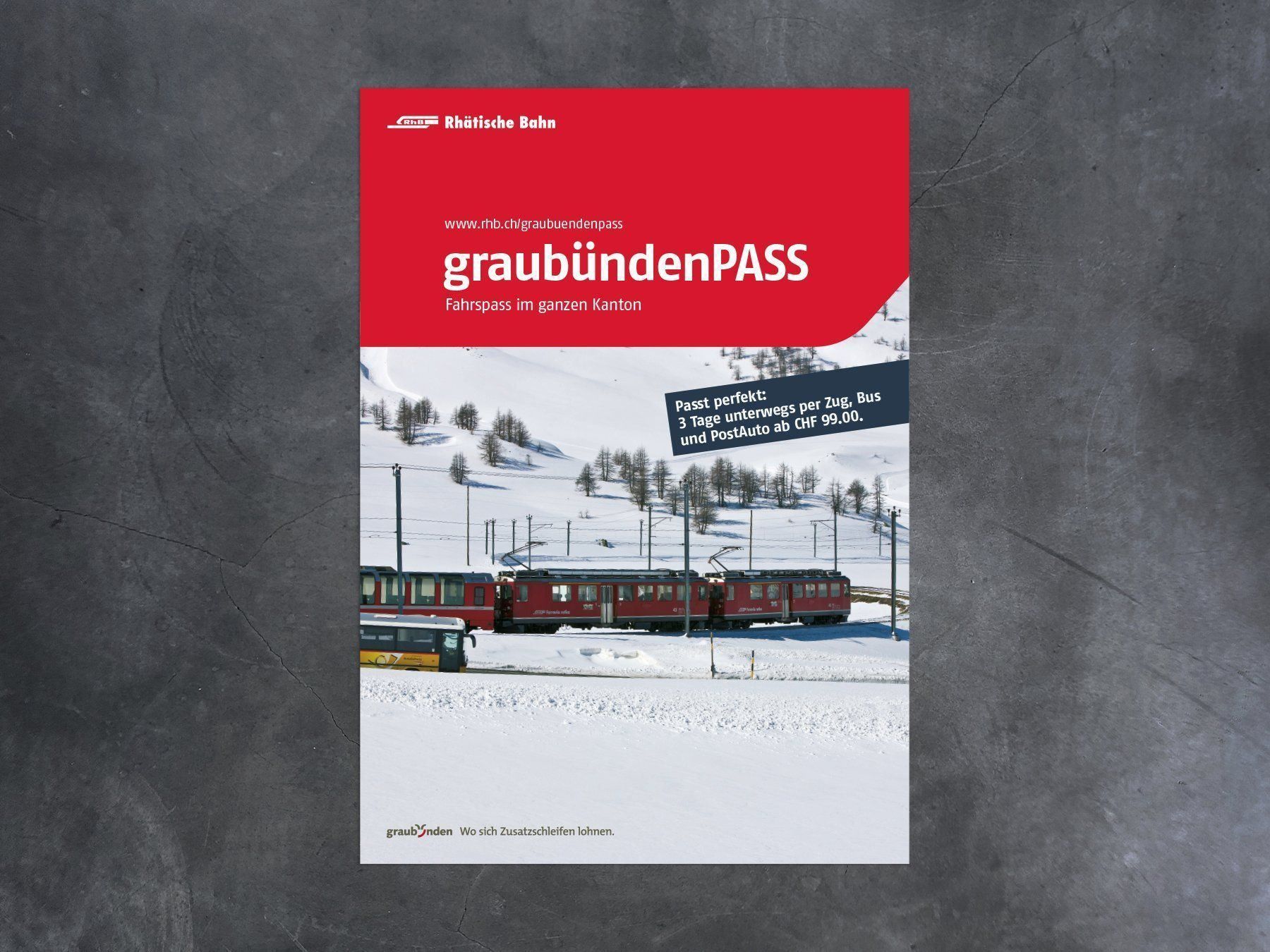 Foto & Immagini: Plakat Graubünden Pass, RhB – Nuovo (secondo la descrizione) da Chur venduto da dr.retro
