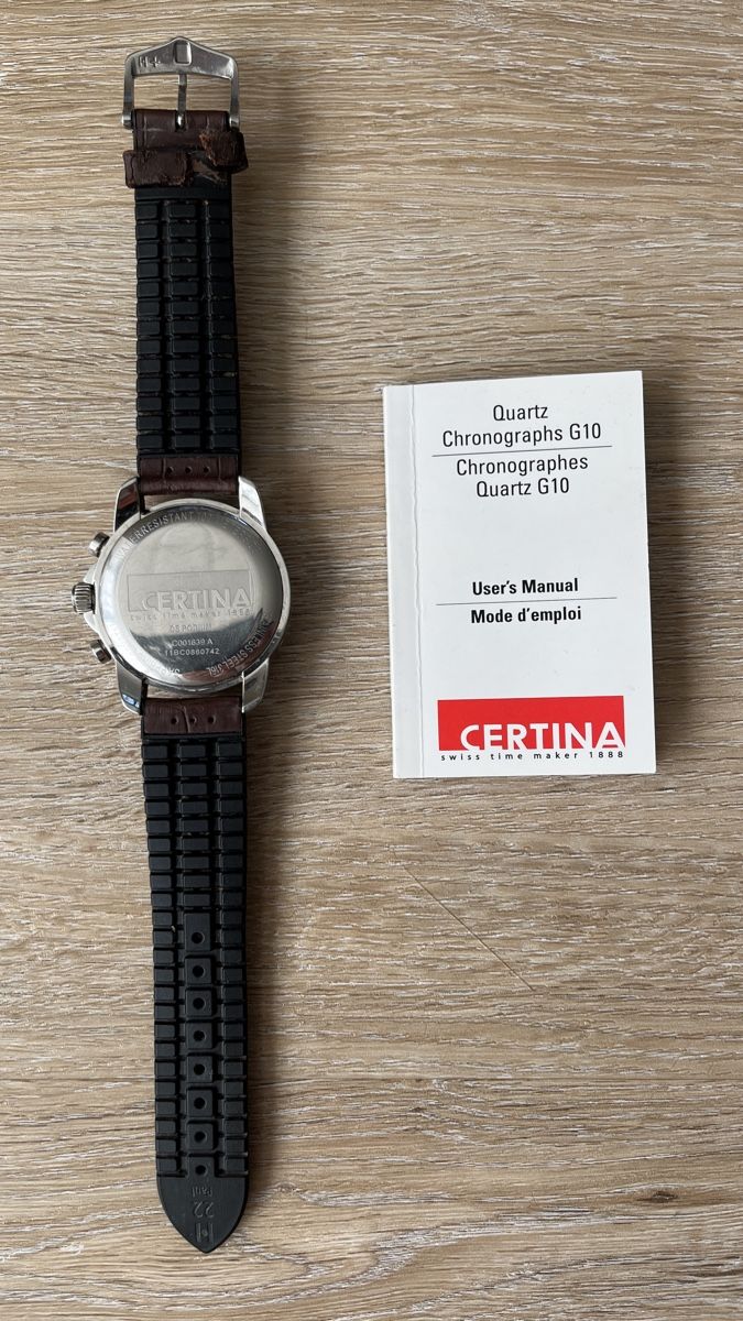 Bracciali & Braccialetti: CERTINA Quarz Chronographs  G10 – Usato da Sulz AG venduto da Zissi31324 1