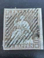 Strubel 22F Kat. 1300.- mit Abart, Gross-Attest Urs Hermann