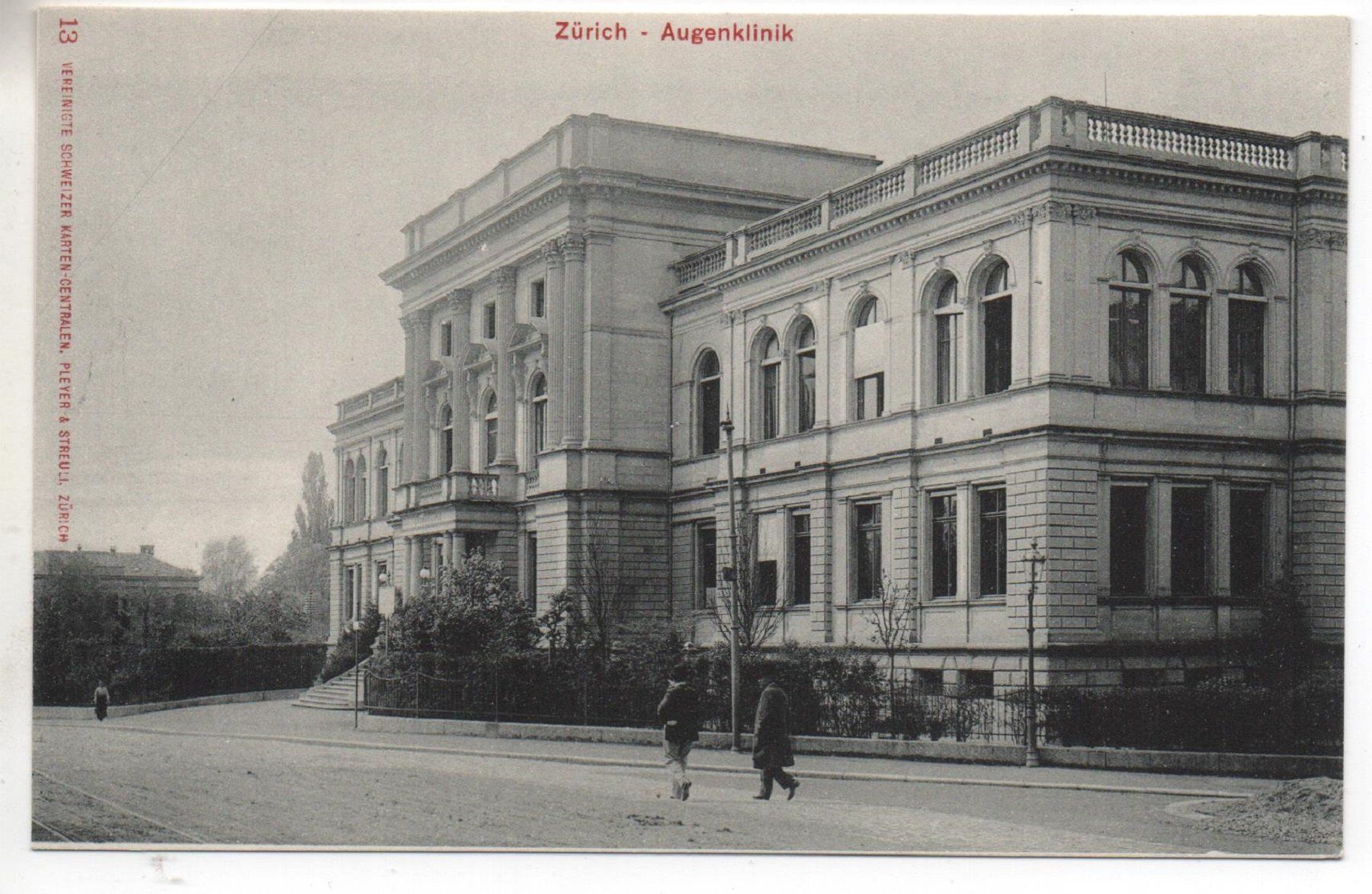 Cartoline postali: ZÜRICH Augenklinik – Nuovo (secondo la descrizione) da Jona venduto da philajona
