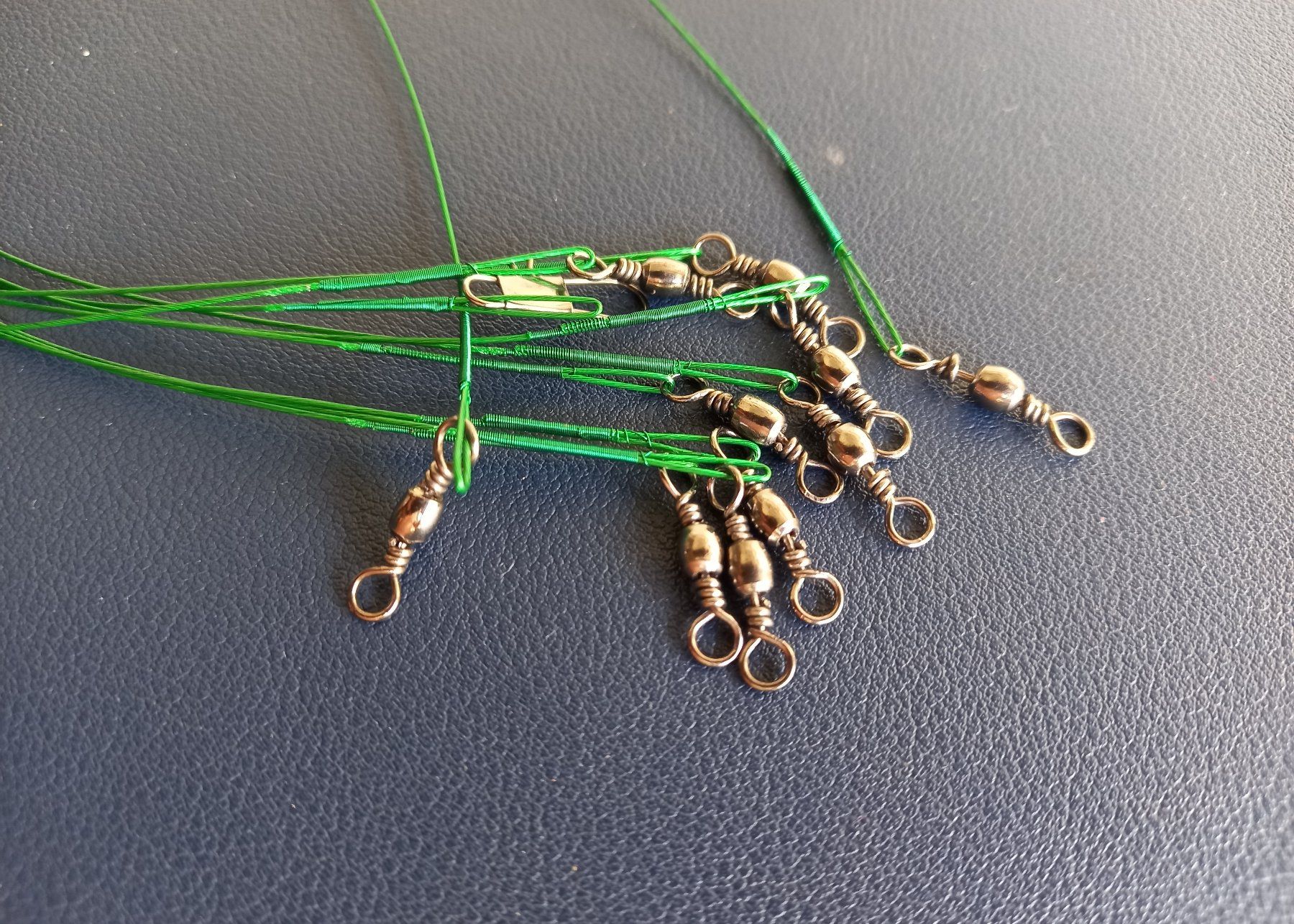 200x Angelschnur Antibiss 15cm - Ligne de pêche anti-morsure (Neuf avec ...