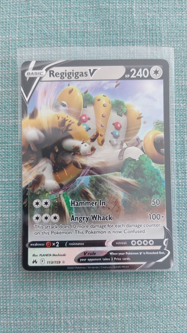 Pokémon Carte collezionabili: Regigigas V Crown Zenith – Nuovo (secondo la descrizione) da Bellinzona venduto da Pagur