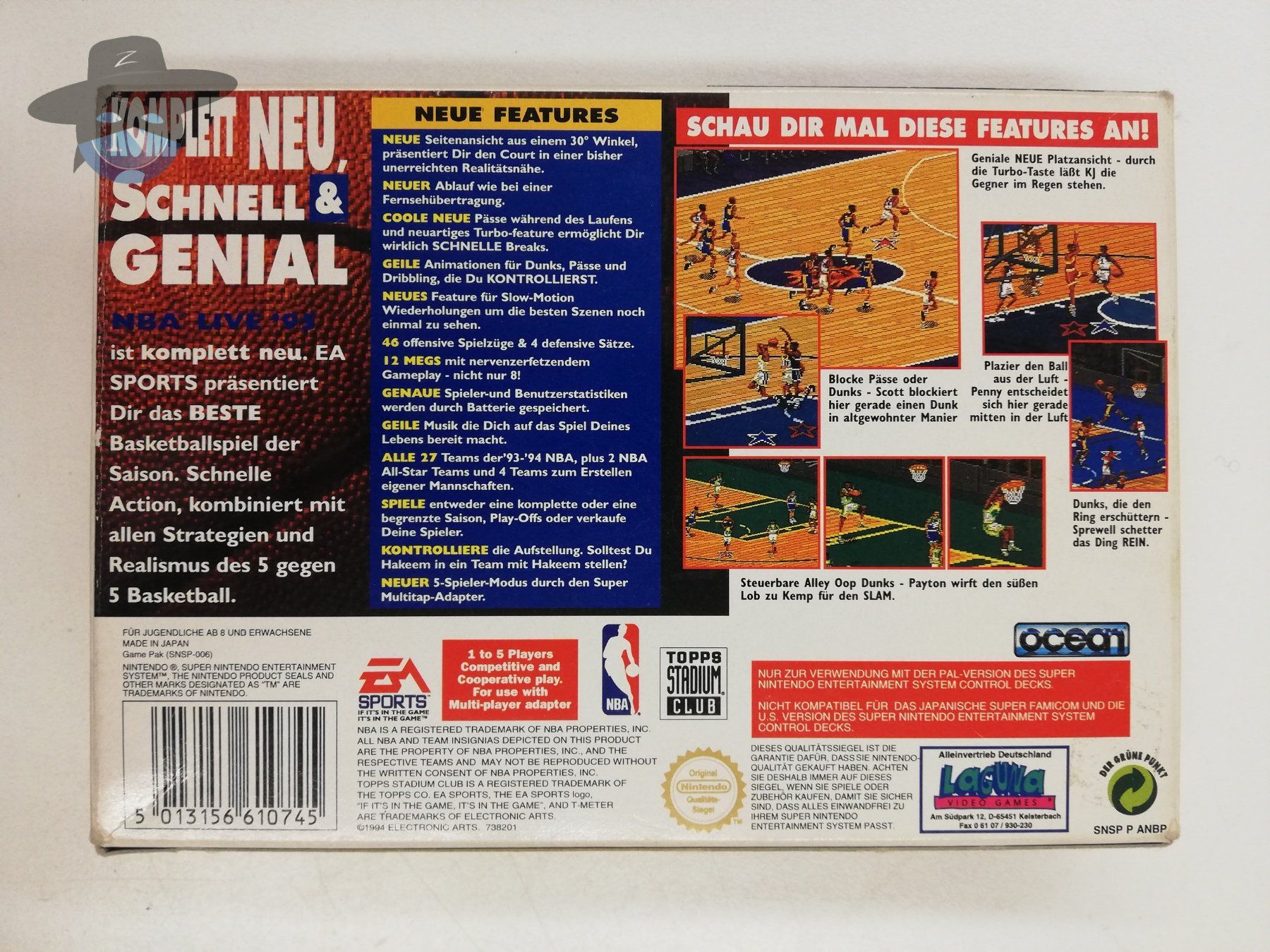 Nintendo Giochi: NBA Live 95 / Super Nintendo SNES – Usato da St. Gallen venduto da zorro_dc 1