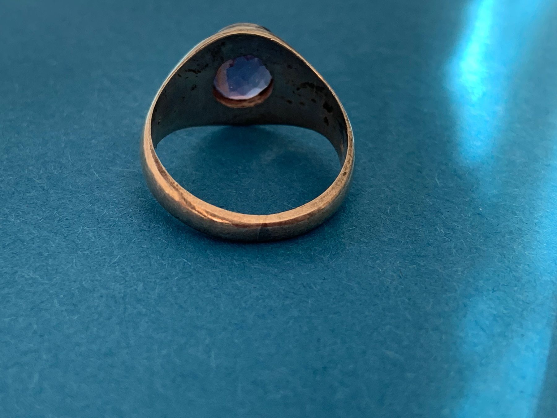 Anelli: Silberring lila oval klassisch – Usato da Dittingen venduto da Bellevista 6
