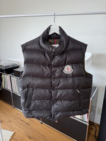 Moncler Daunenweste Herren, Grösse 5, Schwarz