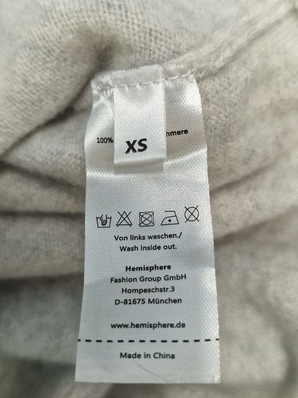 Hemisphere Pulls & Sweat-shirts: 100% Kaschmir Pullover Hemisphere hellgrau/beige wie neu – Neuf (Voir description) à Meierskappel par HeartWear 4