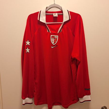 Nike FC Sion vintage rot lange arm