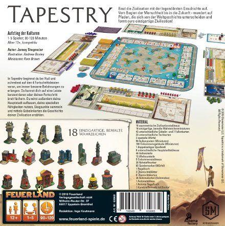Giochi: Spiel Tapestry – Nuovo e nell'imballaggio originale da Uster venduto da Ludit 2
