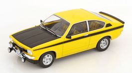 OPEL KADETT C COUPÉ GT/E 1975 GELB/SCHWARZ 1:18 MCG