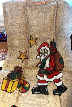 Nikolaussack gross Nikolaus aus Jute