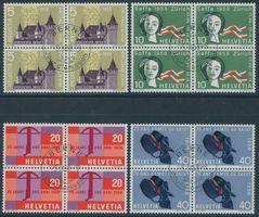 1958 - Werbemarken - Viererblock - Ersttag ET - französisch