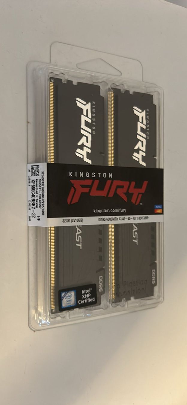 Kingston Memoria / RAM: Kingston Ram Memory 32GB DDR5 6000mhz Neu – Nuovo e nell'imballaggio originale da Luzern venduto da cab_gk7f
