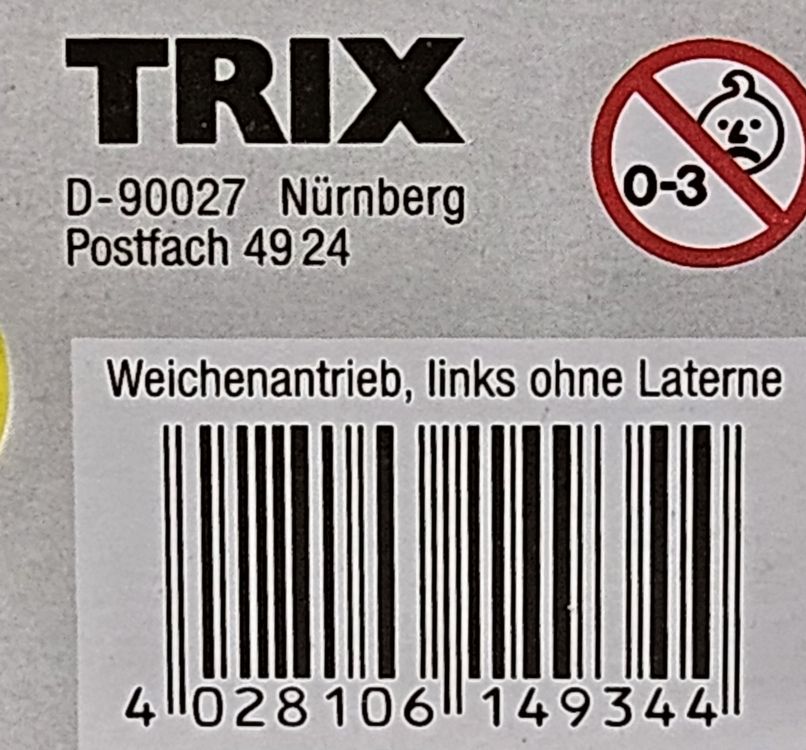 Trix 14934: 4 x Elektromagnetische Antriebe für Links-Weiche (Neu ...
