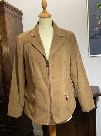 Kingfield CHARLES VÖGELE Velour Jacke braun Gr. 44