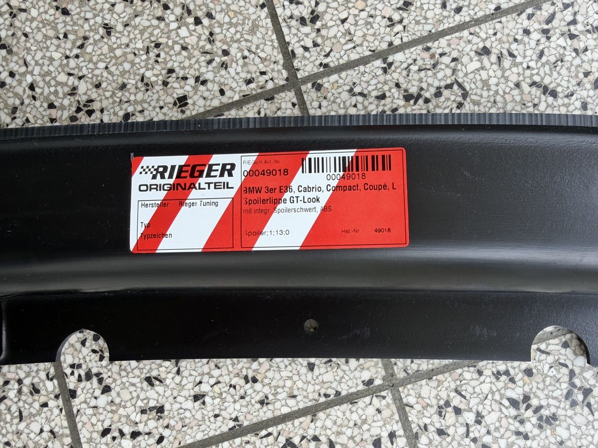 BMW Tutti pezzi di ricambio auto: RIEGER Front Lip Chin Splitter for BMW – Nuovo e nell'imballaggio originale da Wohlen AG venduto da ant_22dq 5
