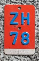Velo - Nummer  ZH 78